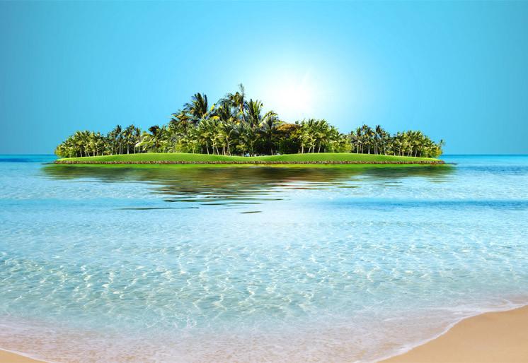 PVC Fototapete Beach – ECO Wandbild Selbstklebende Tapete – 3D Vinyl Wandsticker XXL SW334 - life-decor.de