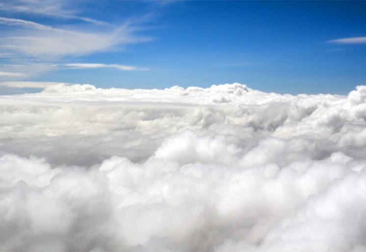 PVC Fototapete Clouds - ECO Wandbild Selbstklebende Tapete - 3D Vinyl Wandsticker XXL SW310