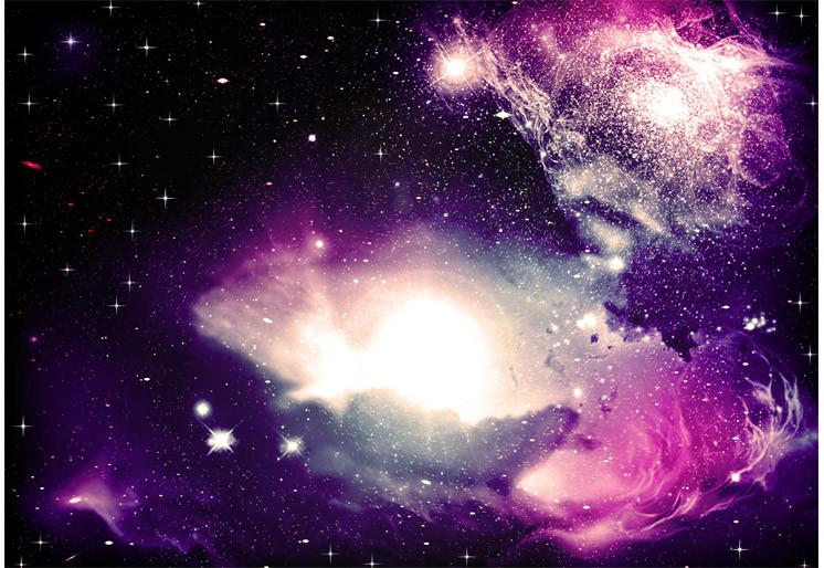 PVC Fototapete Fantasy Space Nebula - ECO Wandbild Selbstklebende Tapete - 3D Vinyl Wandsticker XXL SW341