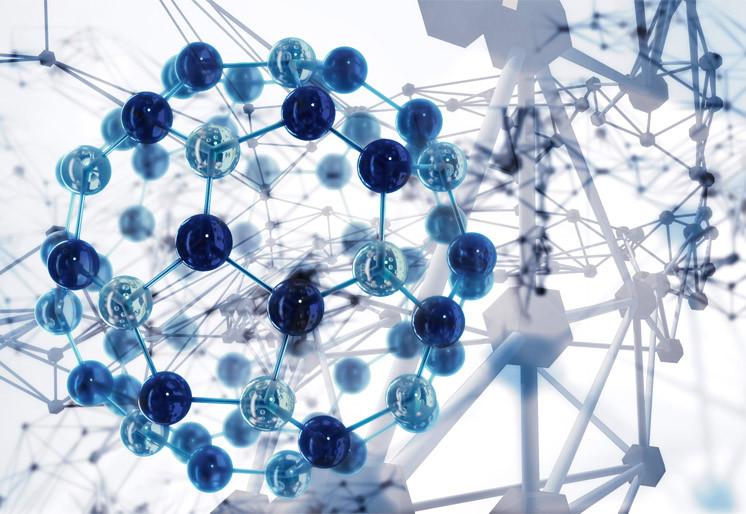 PVC Fototapete Abstract Science – ECO Wandbild Selbstklebende Tapete – 3D Vinyl Wandsticker XXL SW350 - life-decor.de