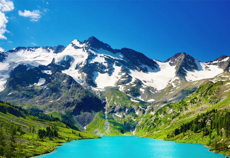 PVC Fototapete Lake - ECO Wandbild Selbstklebende Tapete - 3D Vinyl Wandsticker XXL SW224