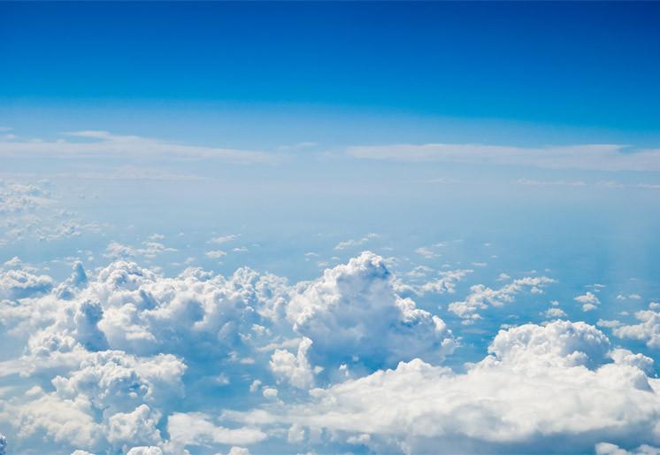 PVC Fototapete Air Sky – ECO Wandbild Selbstklebende Tapete – 3D Vinyl Wandsticker XXL SW309 - life-decor.de