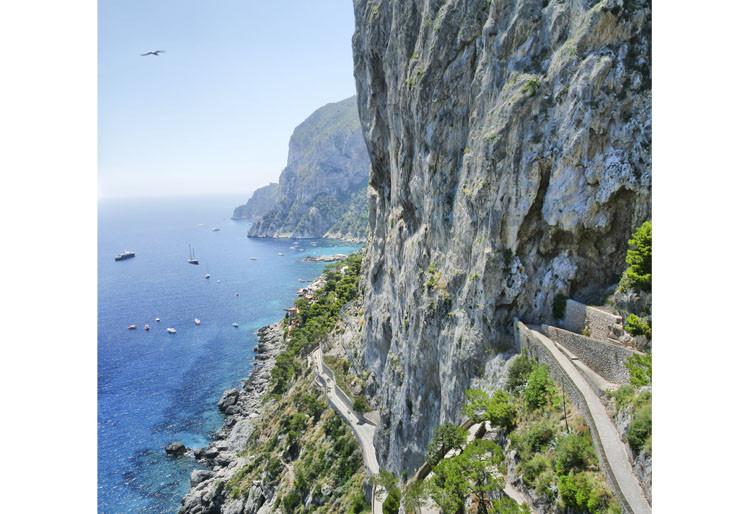PVC Fototapete Capri Italy - ECO Wandbild Selbstklebende Tapete - 3D Vinyl Wandsticker XXL SW254
