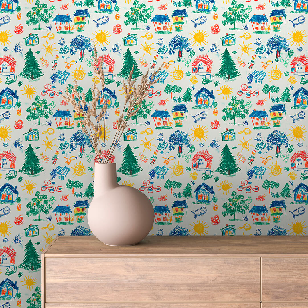 Selbstklebende Fototapeten für die Wand, fröhliche Designs für das Kinderzimmer - BABY021