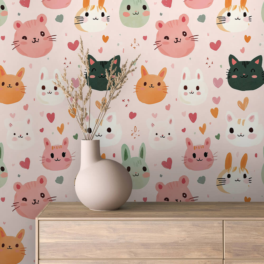 Selbstklebende Fototapeten für die Wand, fröhliche Designs für das Kinderzimmer - BABY048