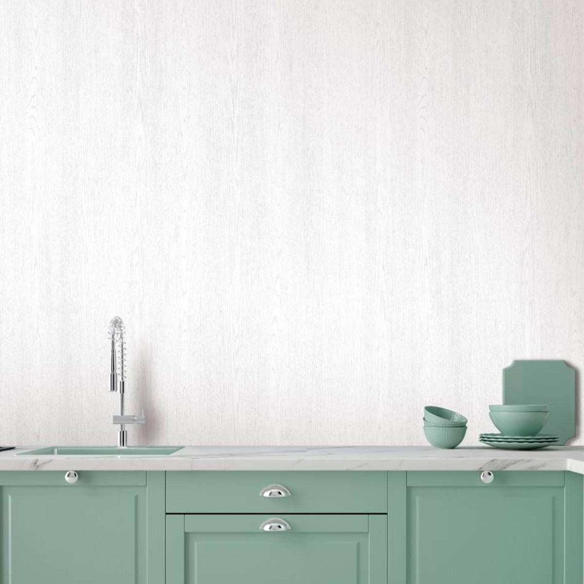 Premium Folie Off White – elegante Holzoptik in Weiss (J17)