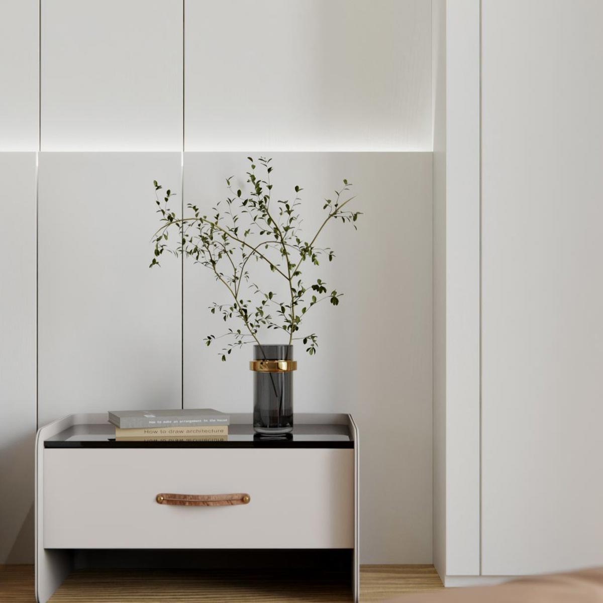 Premium Folie Off White – elegante Holzoptik in Weiss (J17)