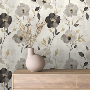 Fototapete Blumen Vintage - Selbstklebende Wandverzierung