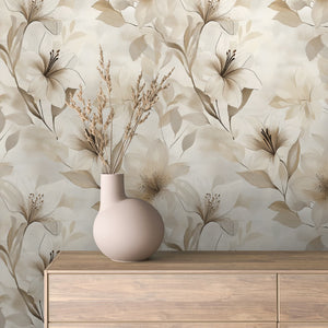 Fototapete Blumen 3D - Selbstklebende Wanddekoration