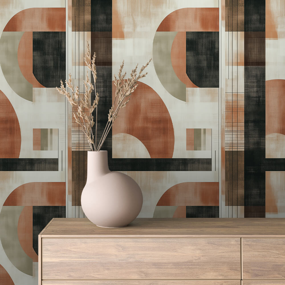 Geometrische Muster Tapete - Selbstklebende Varianten entdecken