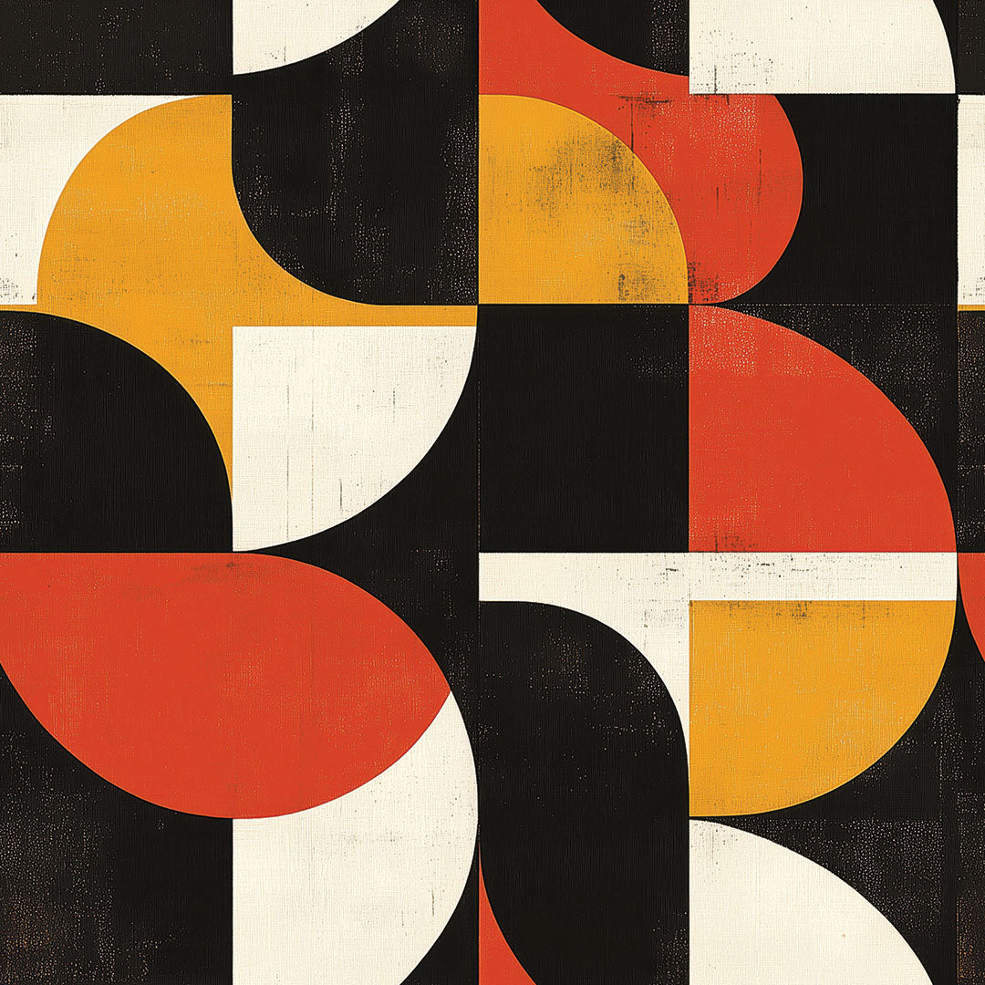 Tapete geometrische Muster bunt - Selbstklebende Fototapeten