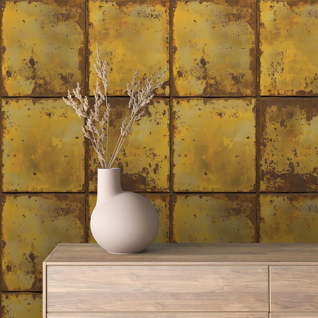 Selbstklebende Fototapeten für die Wand, industrielles Metalldesign - MET018
