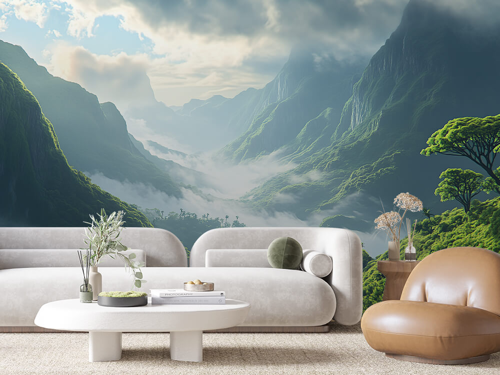 Selbstklebende Fototapeten für die Wand, bezaubernde Landschaftsszenen - PEJZ011