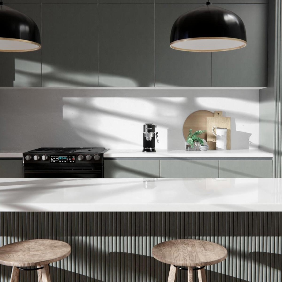 Premium Folie Smokey Green – elegante Holzoptik in Gruen (NH15)