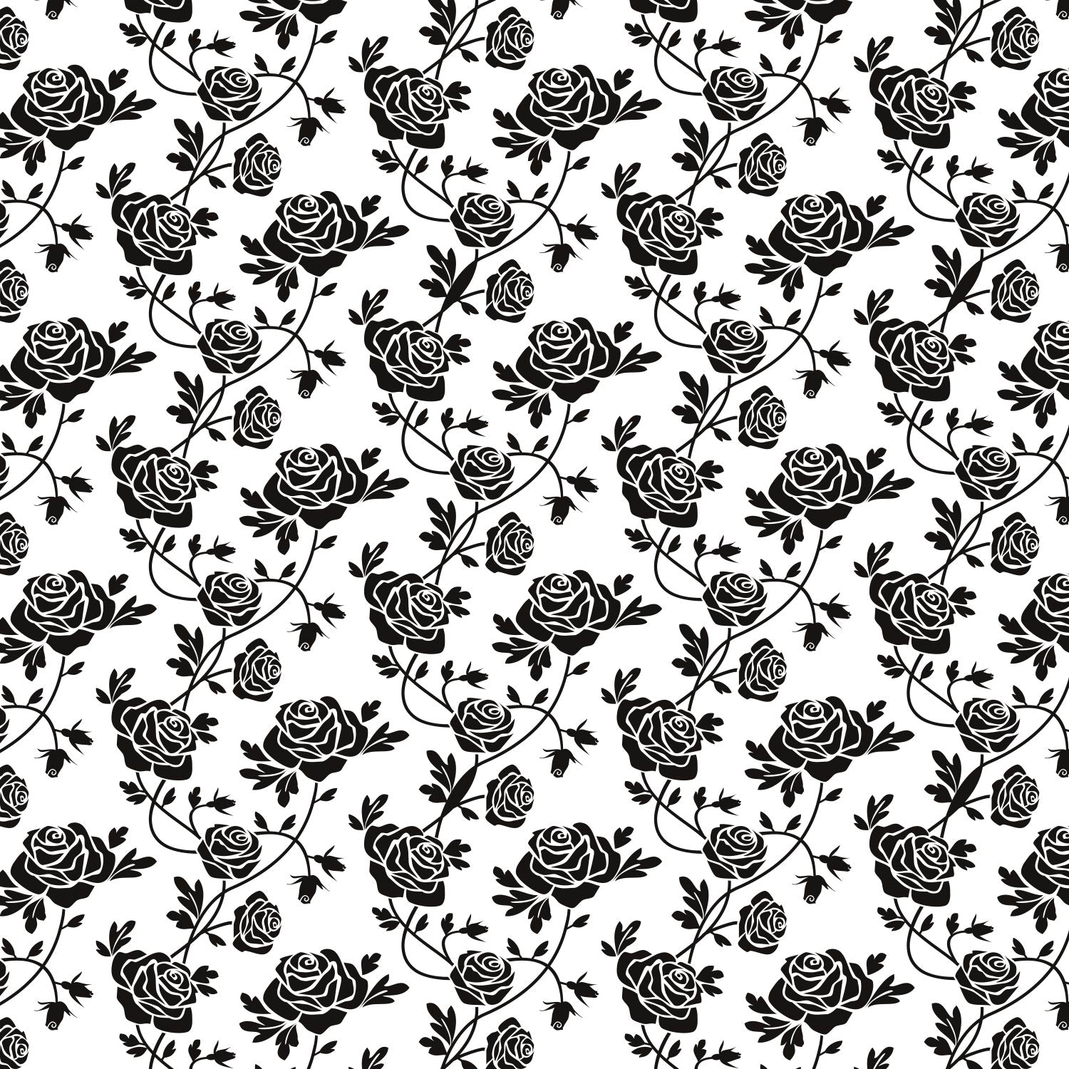 Selbstklebende folie für küchenschränke - Wasserdichte Klebefolie für Möbel, Schrank, Tisch, Tür - UV-beständig & robust- Schwarze Rosen PAT001