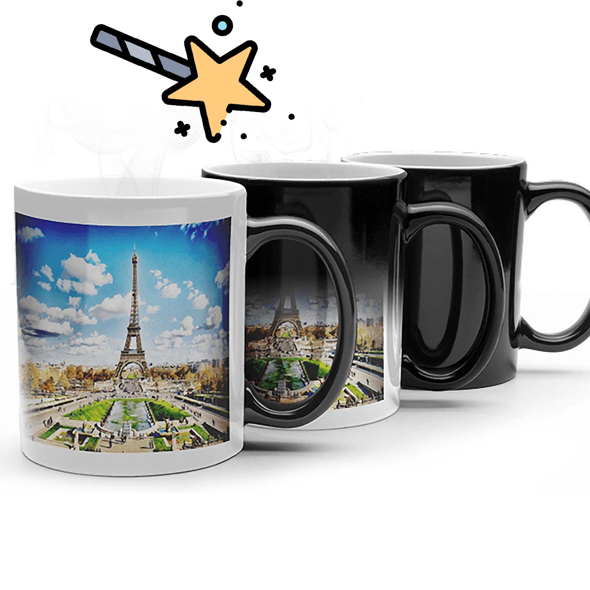 Tassen Bedrucken - Magischer Becher - Tasse mit Ihrem Bild