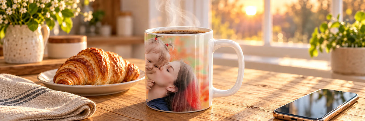 Tasse personalisieren mit Foto und persönlichem Wunschtext