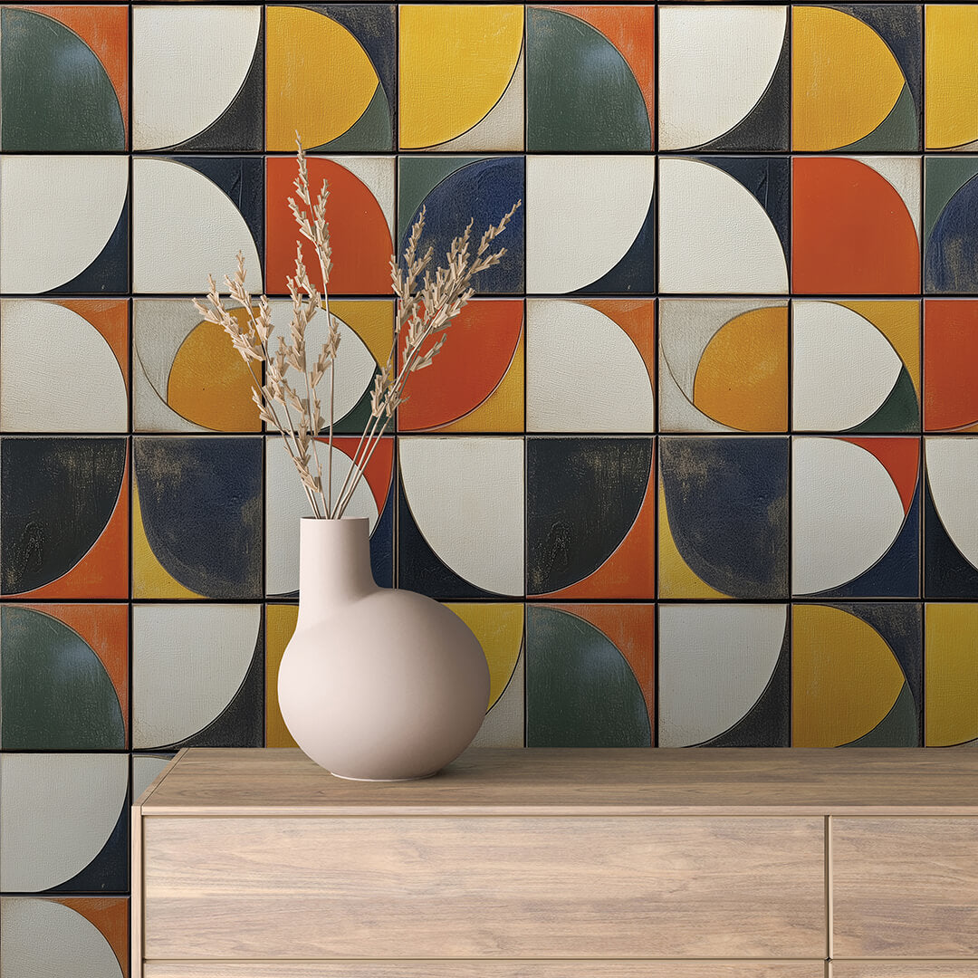 Selbstklebende Fototapeten für die Wand, elegante Fliesenmotive - TIL034