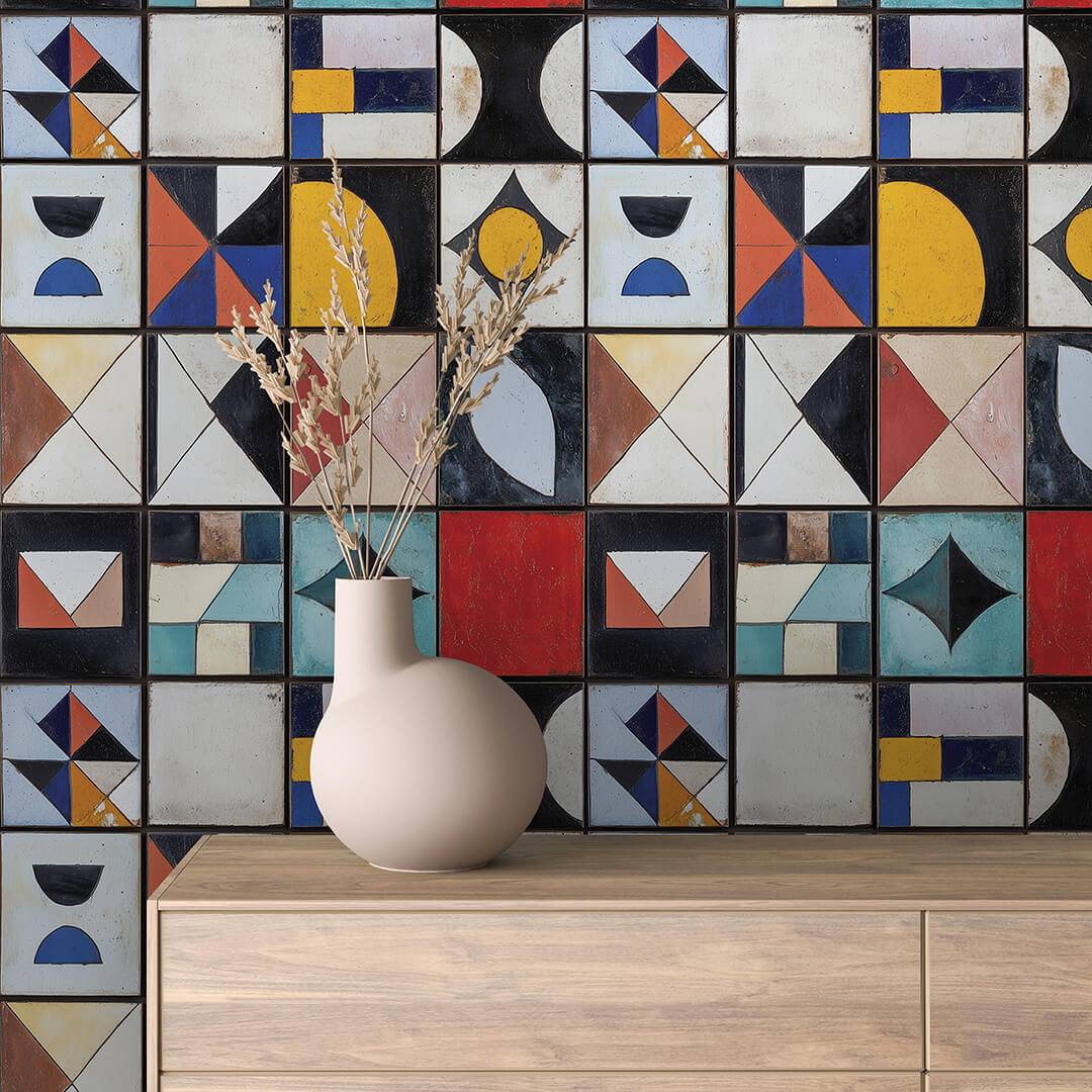 Selbstklebende Fototapeten für die Wand, elegante Fliesenmotive - TIL036