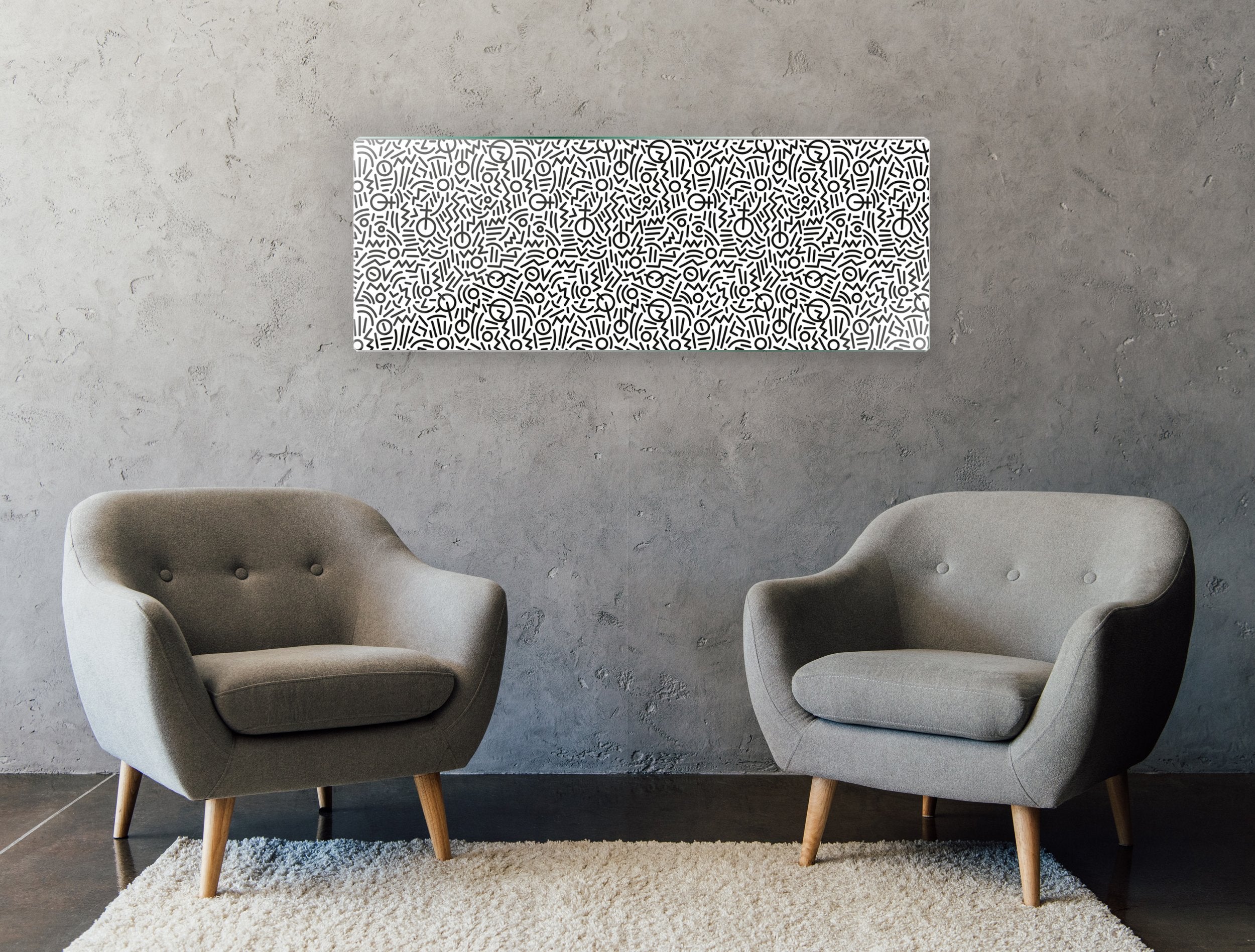 Kunst wand bilder Zeilen - AP074 - life-decor.de