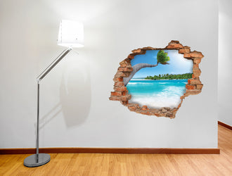 3D Kunst Wandaufkleber Meer - 3D015 - life-decor.de