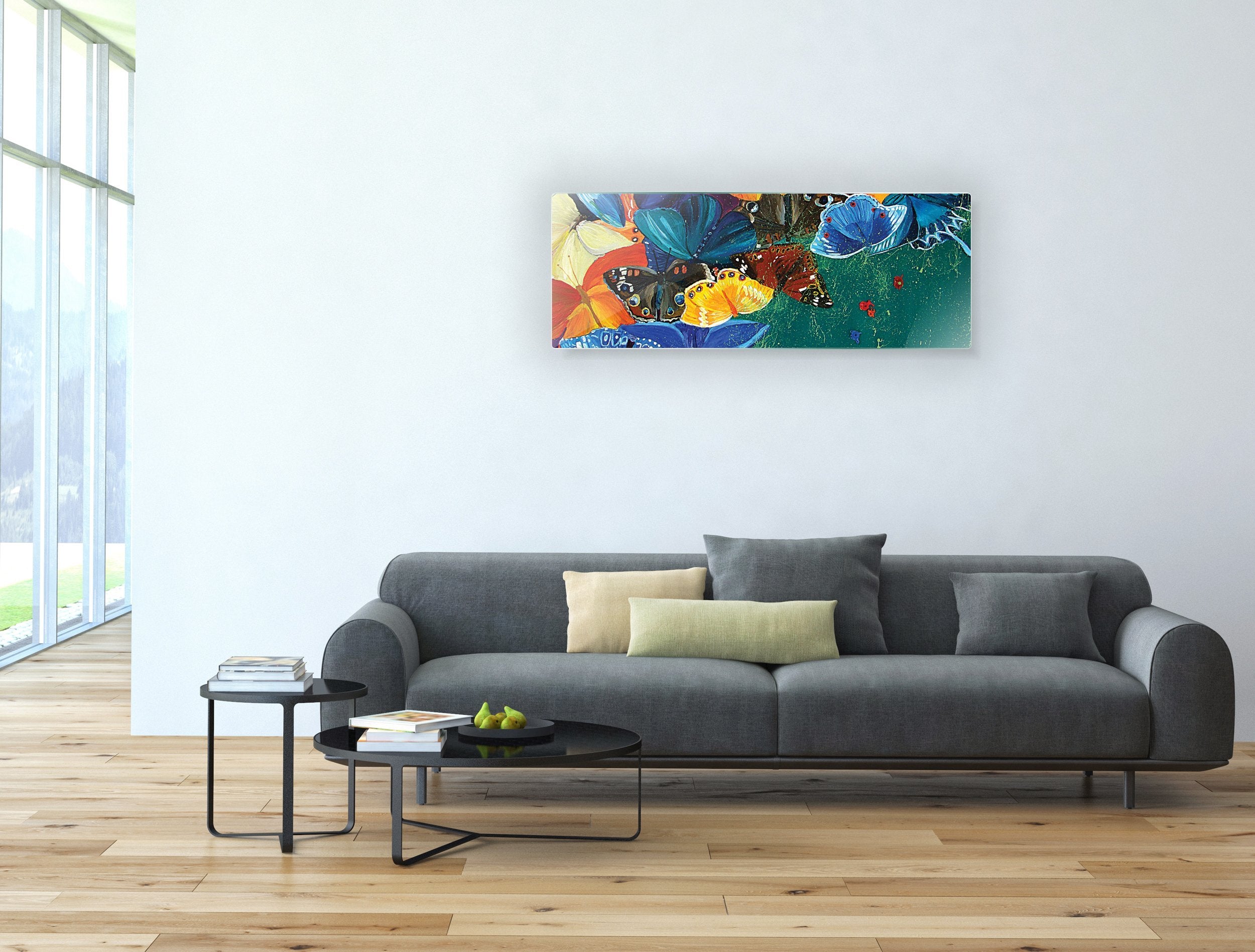 Kunst wand bilder Bunte Schmetterlinge - AP046 - life-decor.de