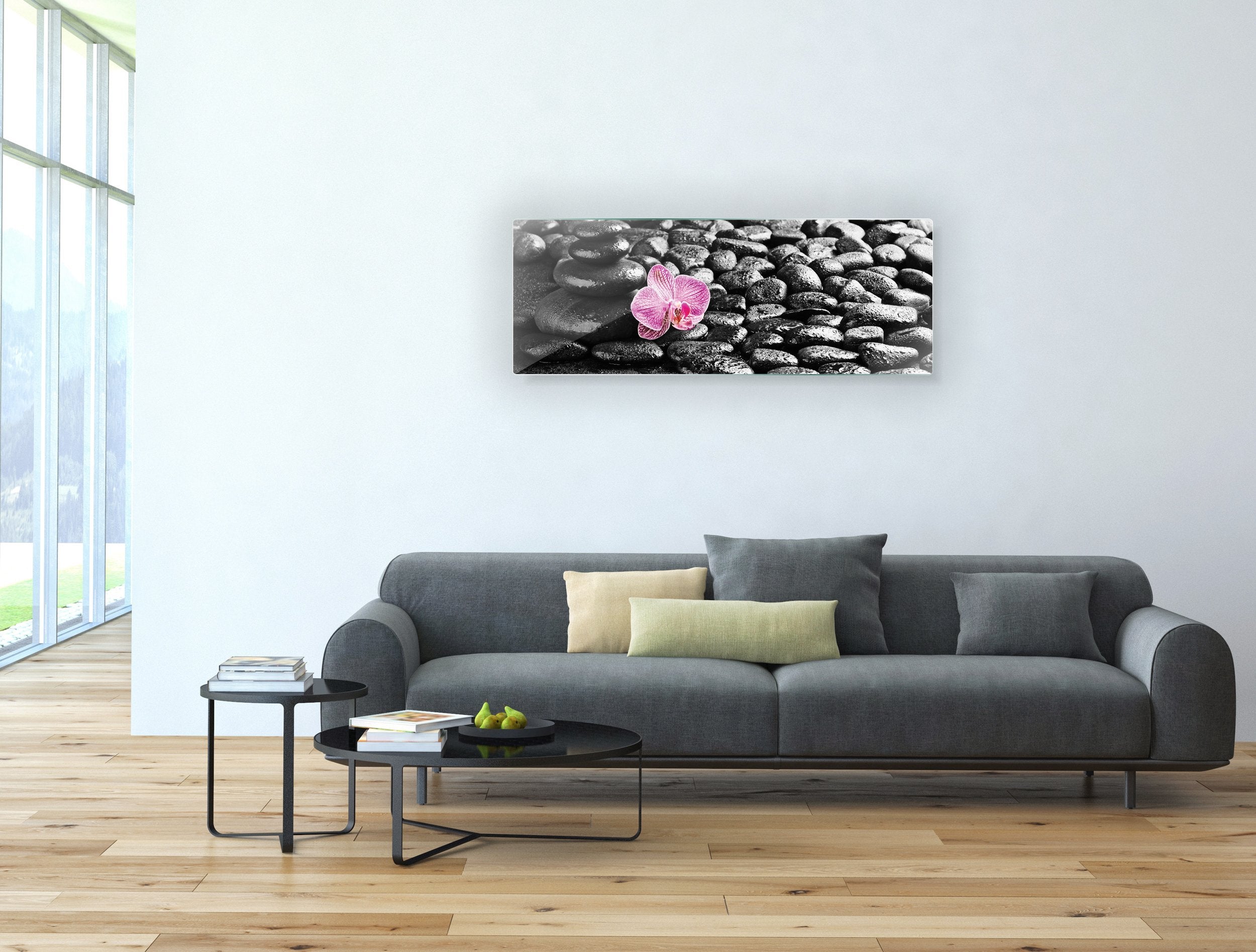 Kunst wand bilder Schwarze Steine - AP058 - life-decor.de