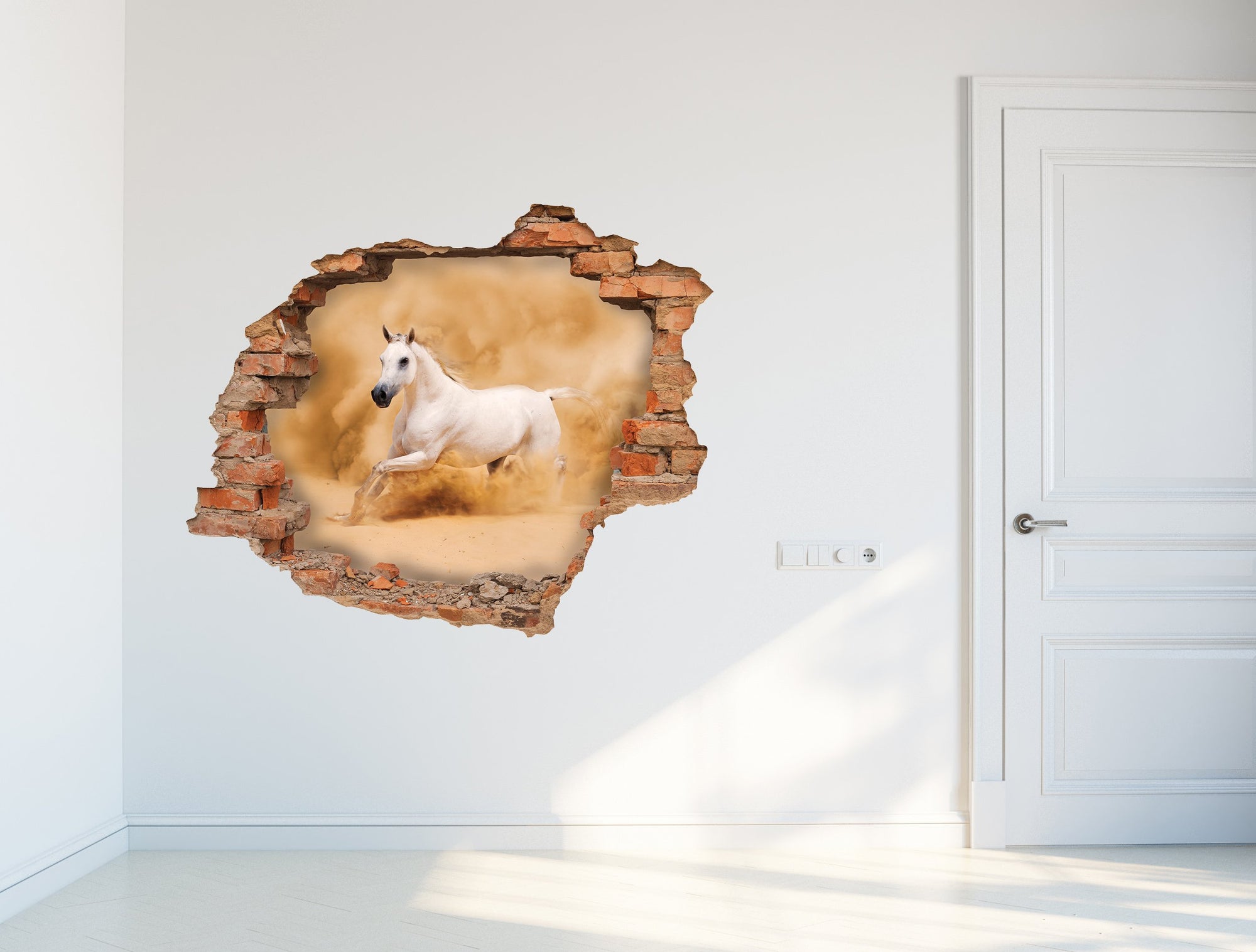 3D Kunst Wandaufkleber Pferd - 3D029 - life-decor.de