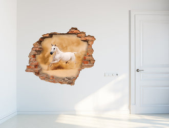 3D Kunst Wandaufkleber Pferd - 3D029 - life-decor.de