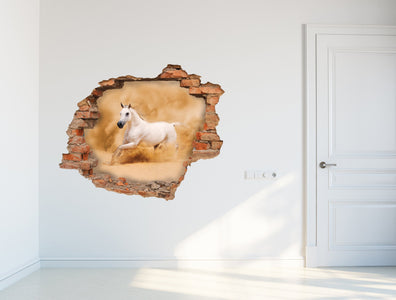 3D Kunst Wandaufkleber Pferd - 3D029 - life-decor.de