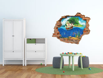 3D Kunst Wandaufkleber Piraten - 3D056 - life-decor.de