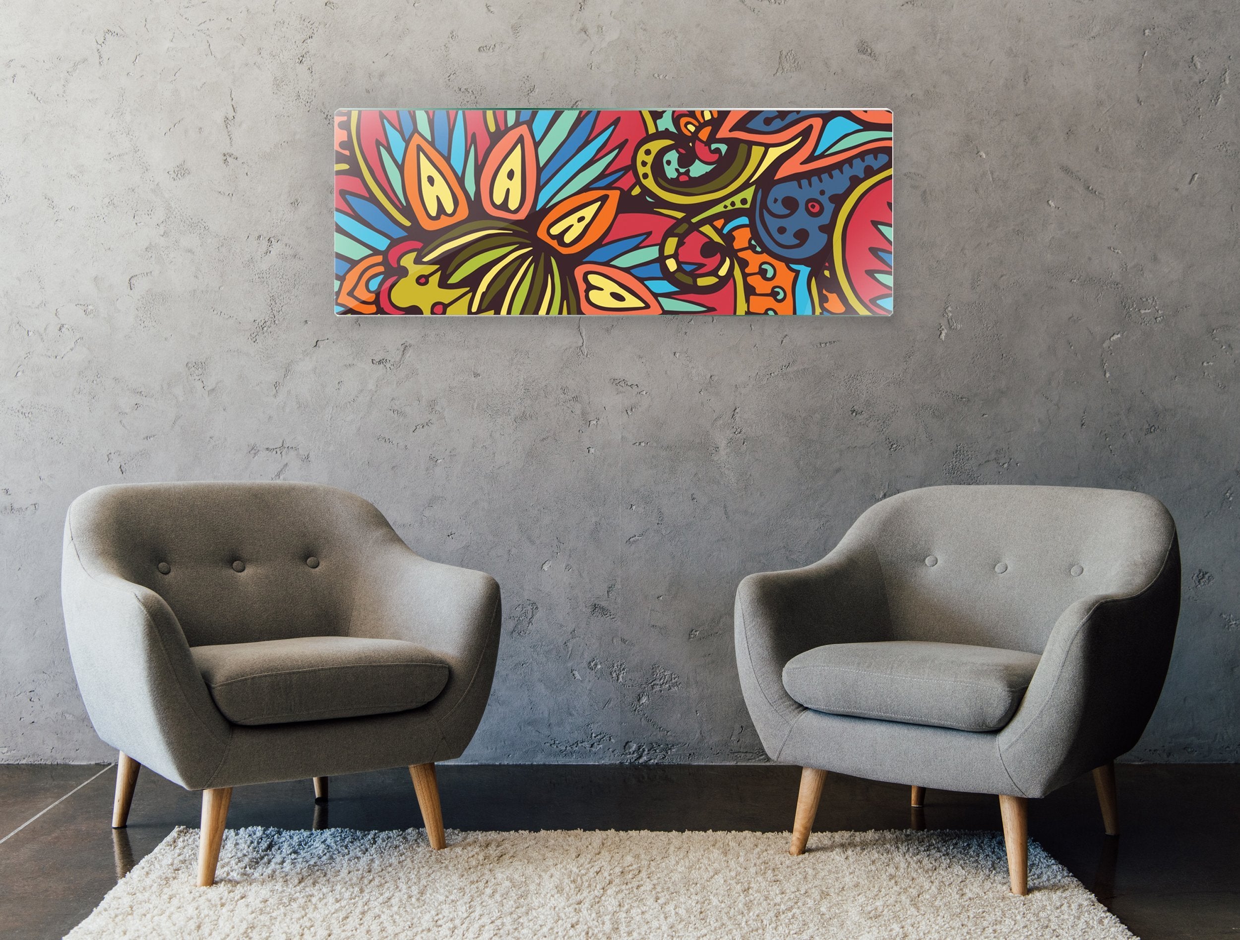 Kunst wand bilder  Glasdekor - AP070 - life-decor.de