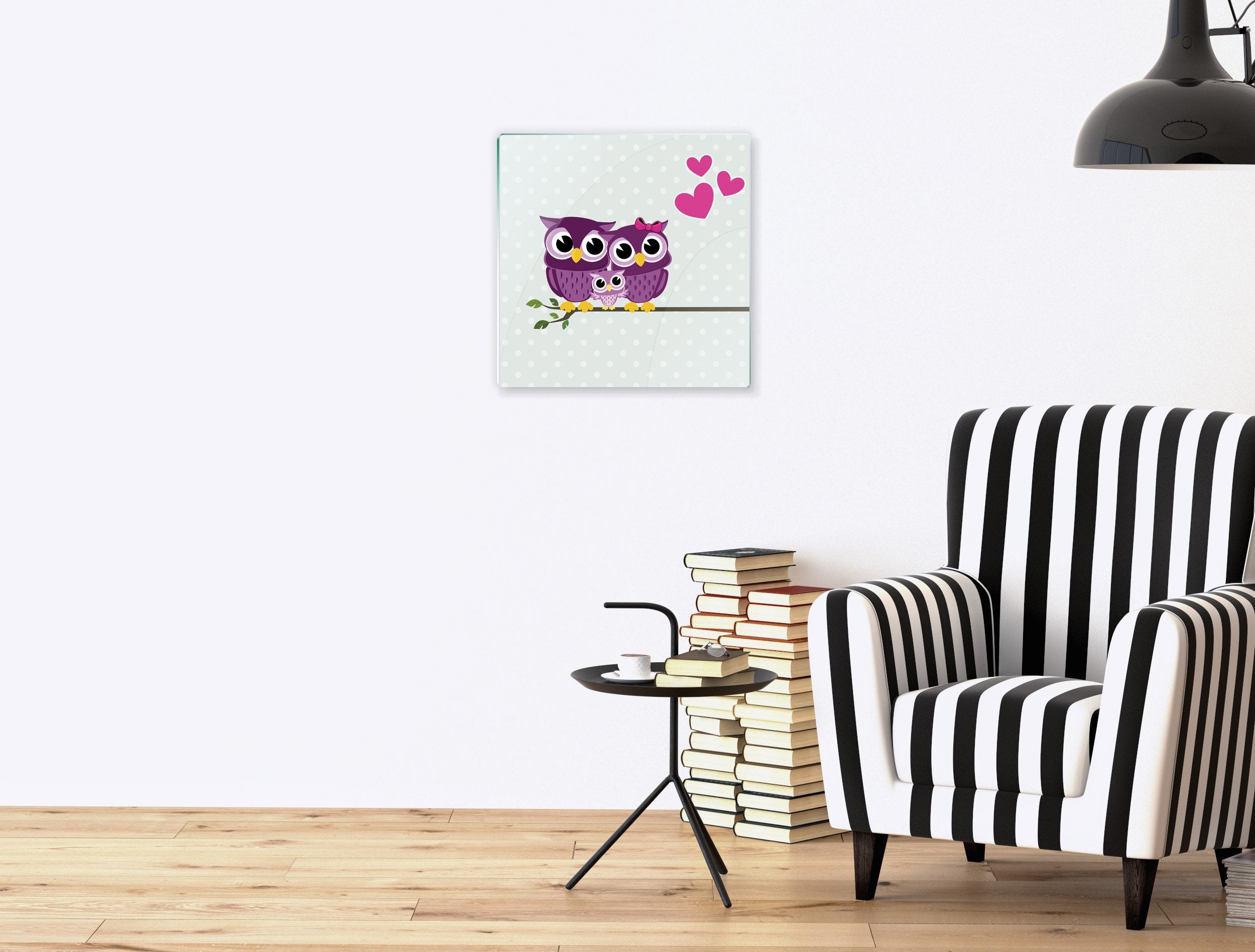 Kunst wand bilder Glückliche Eulen - AP075 - life-decor.de