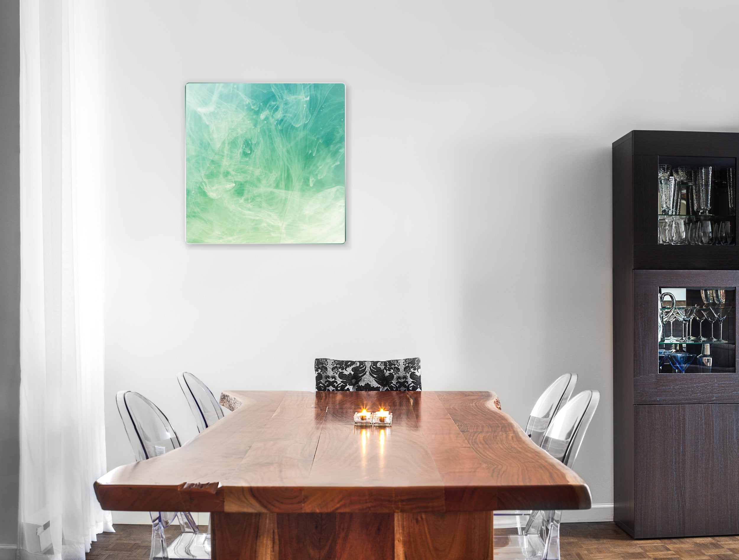 Kunst wand bilder Grüner Rauch - AP009 - life-decor.de