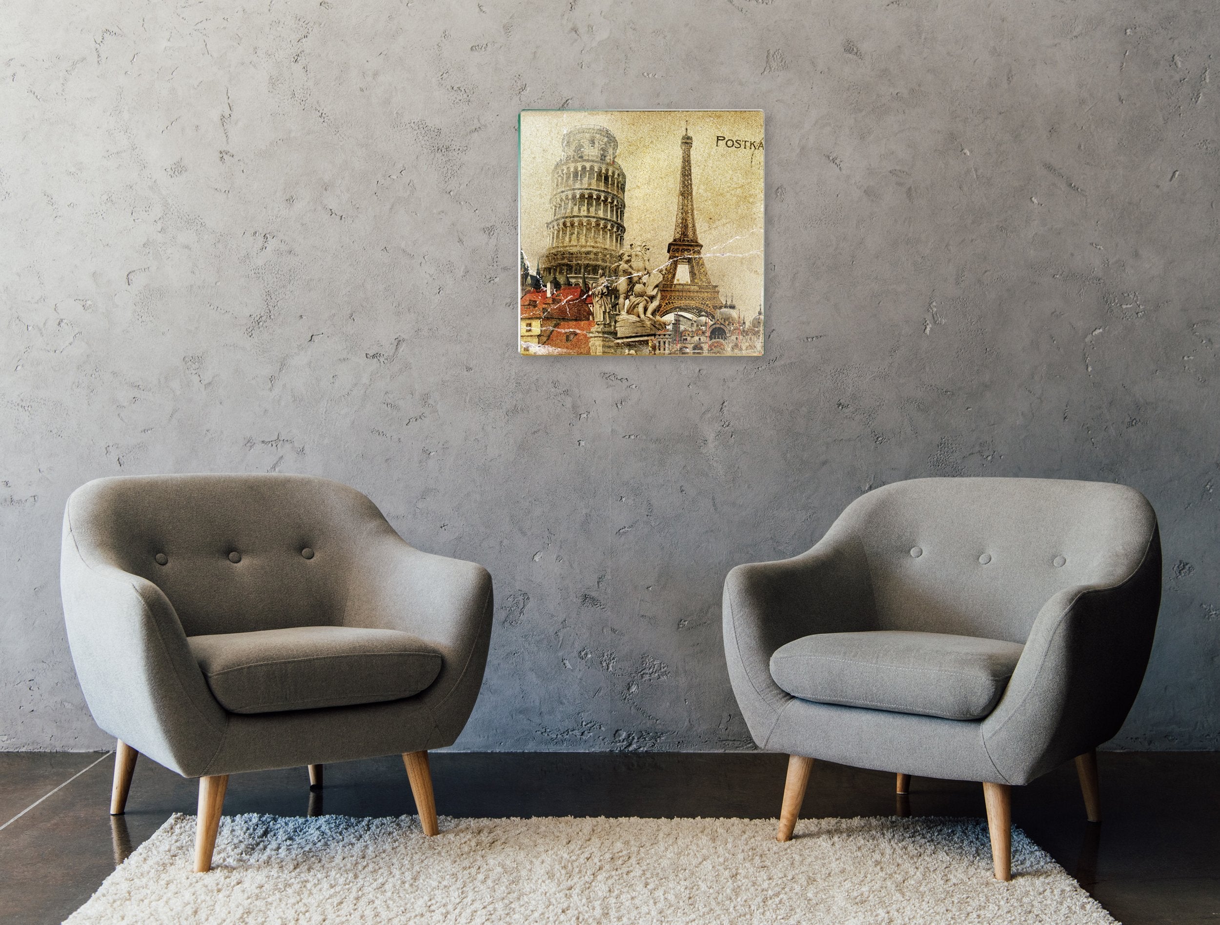 Kunst wand bilder Briefmarke - AP085 - life-decor.de