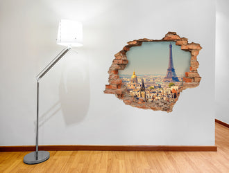 3D Kunst Wandaufkleber Paris - 3D013 - life-decor.de