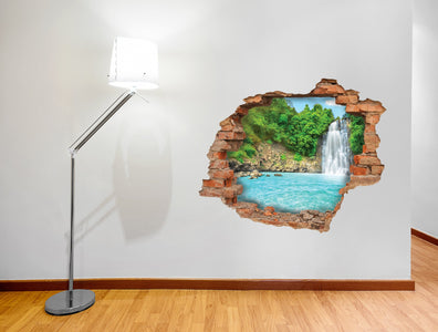 3D Kunst Wandaufkleber Wasserfall - 3D008 - life-decor.de