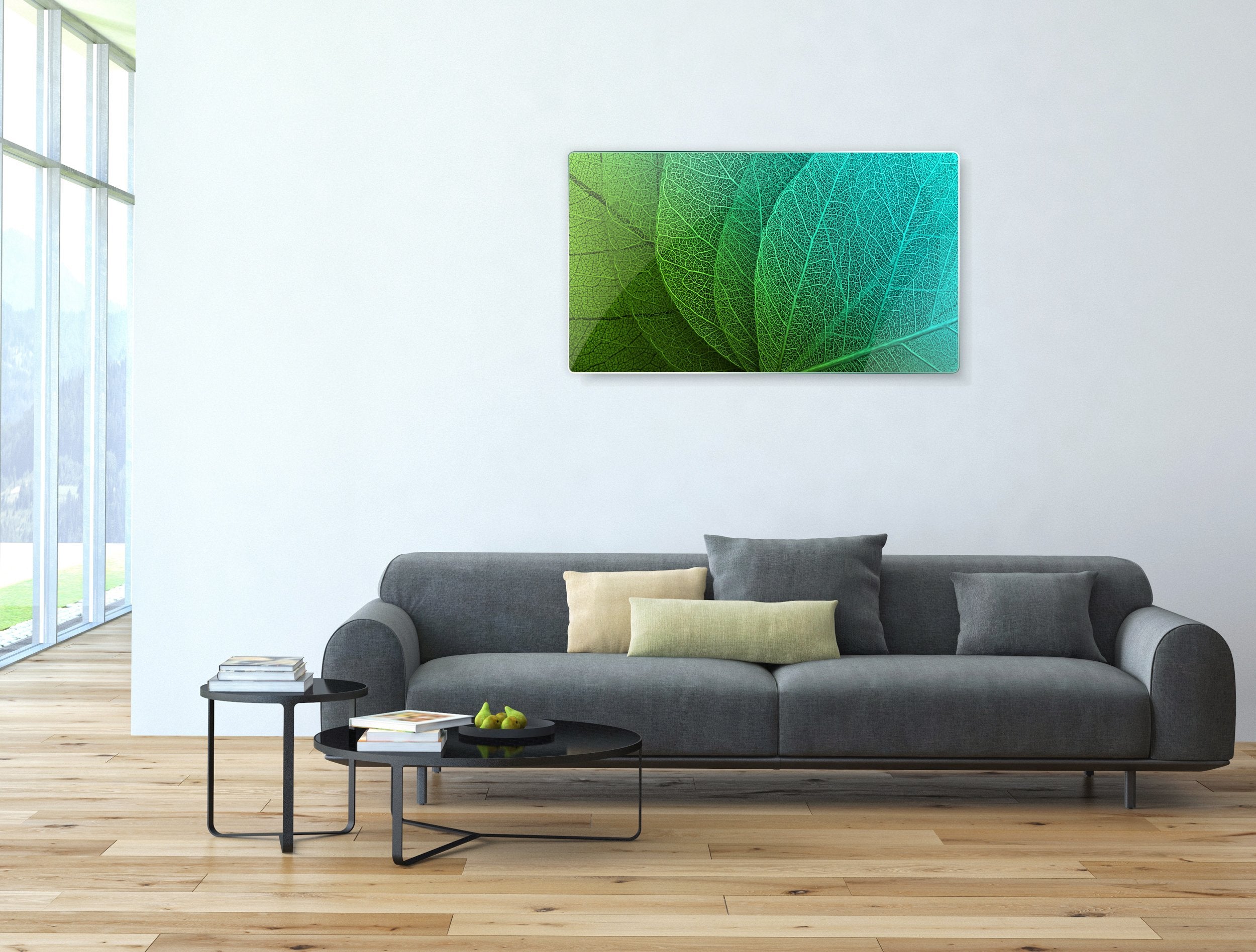Kunst wand bilder grünes Blatt - AP001