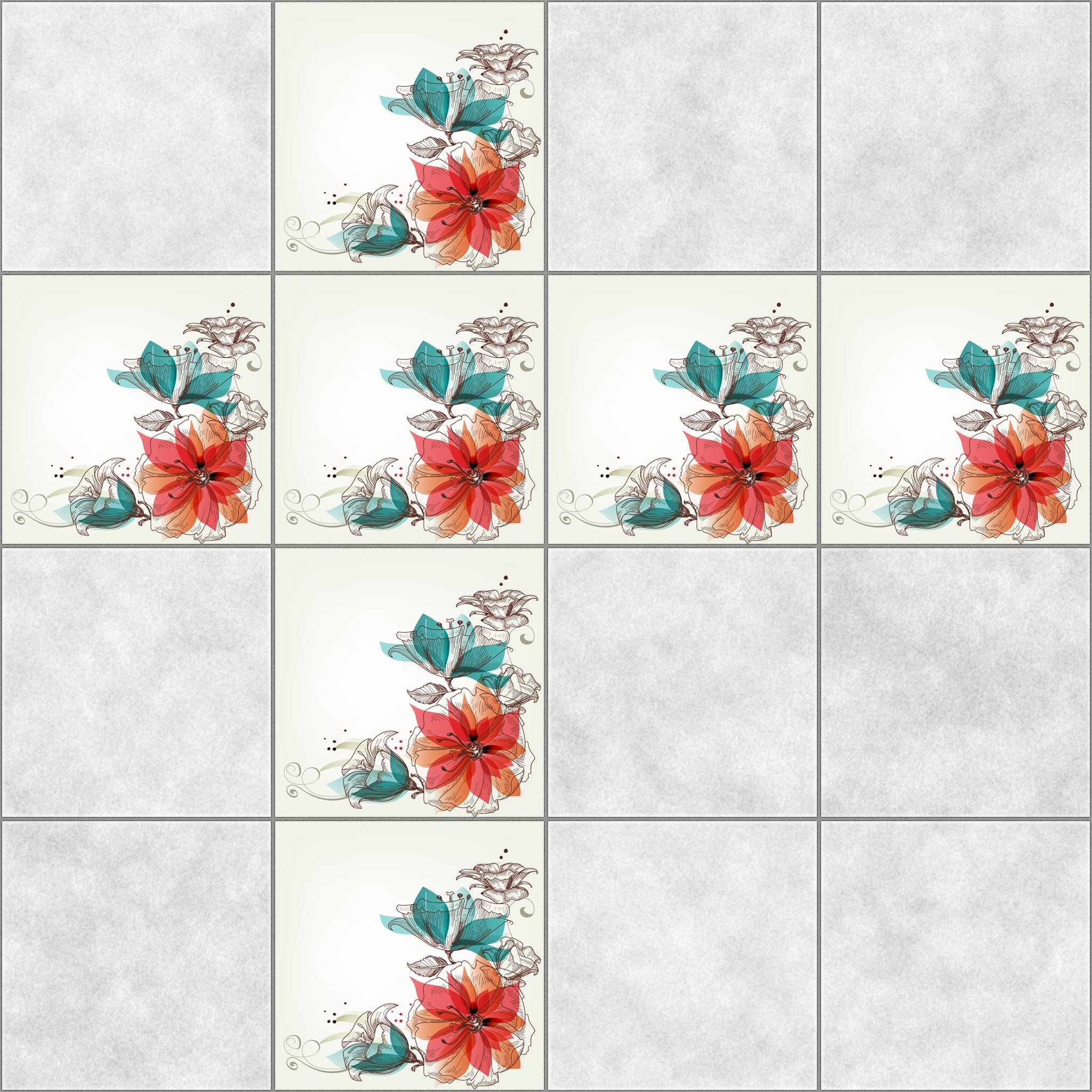 Aufkleber für Fliesen - KP036 - life-decor.de