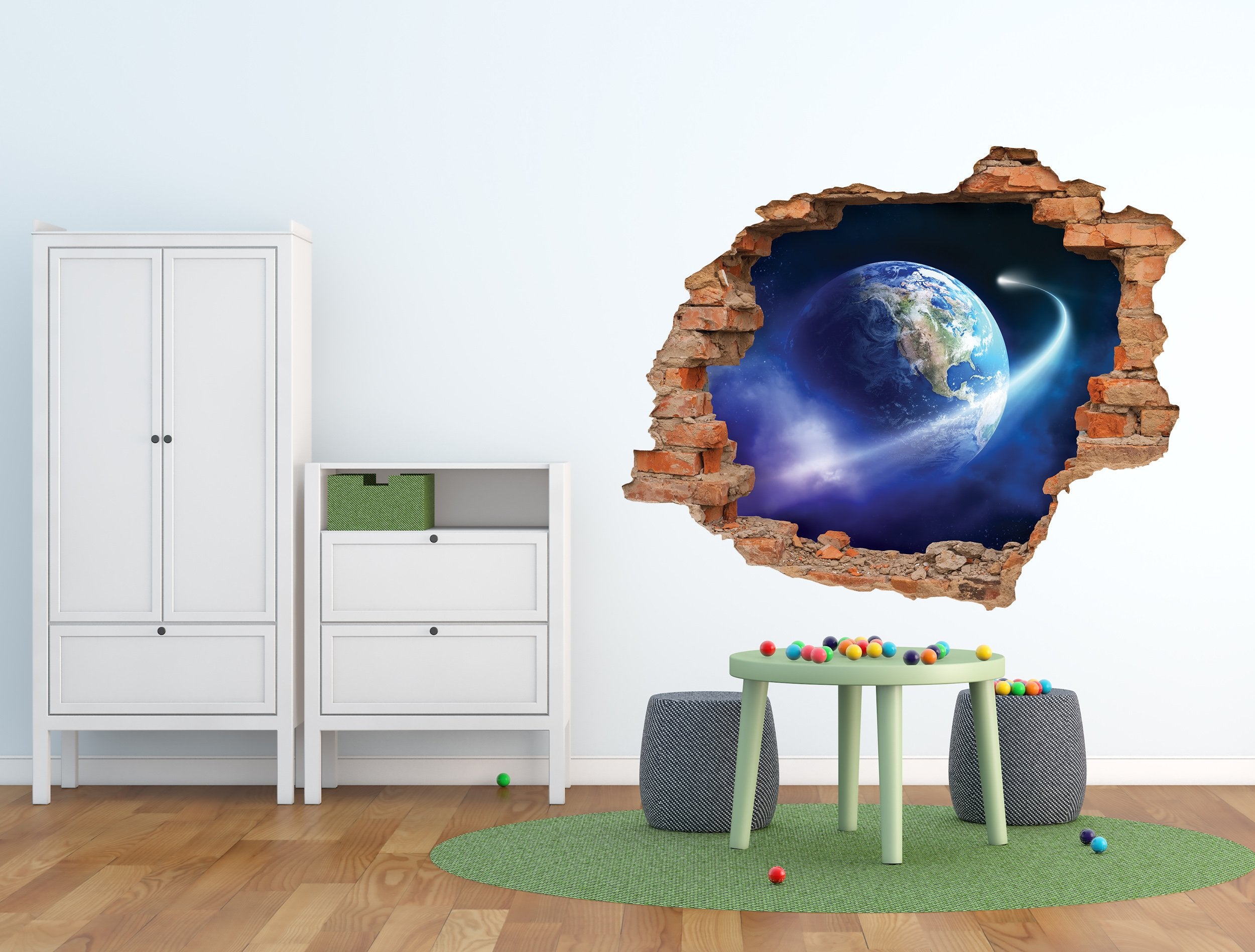 3D Kunst Wandaufkleber Raum - 3D021