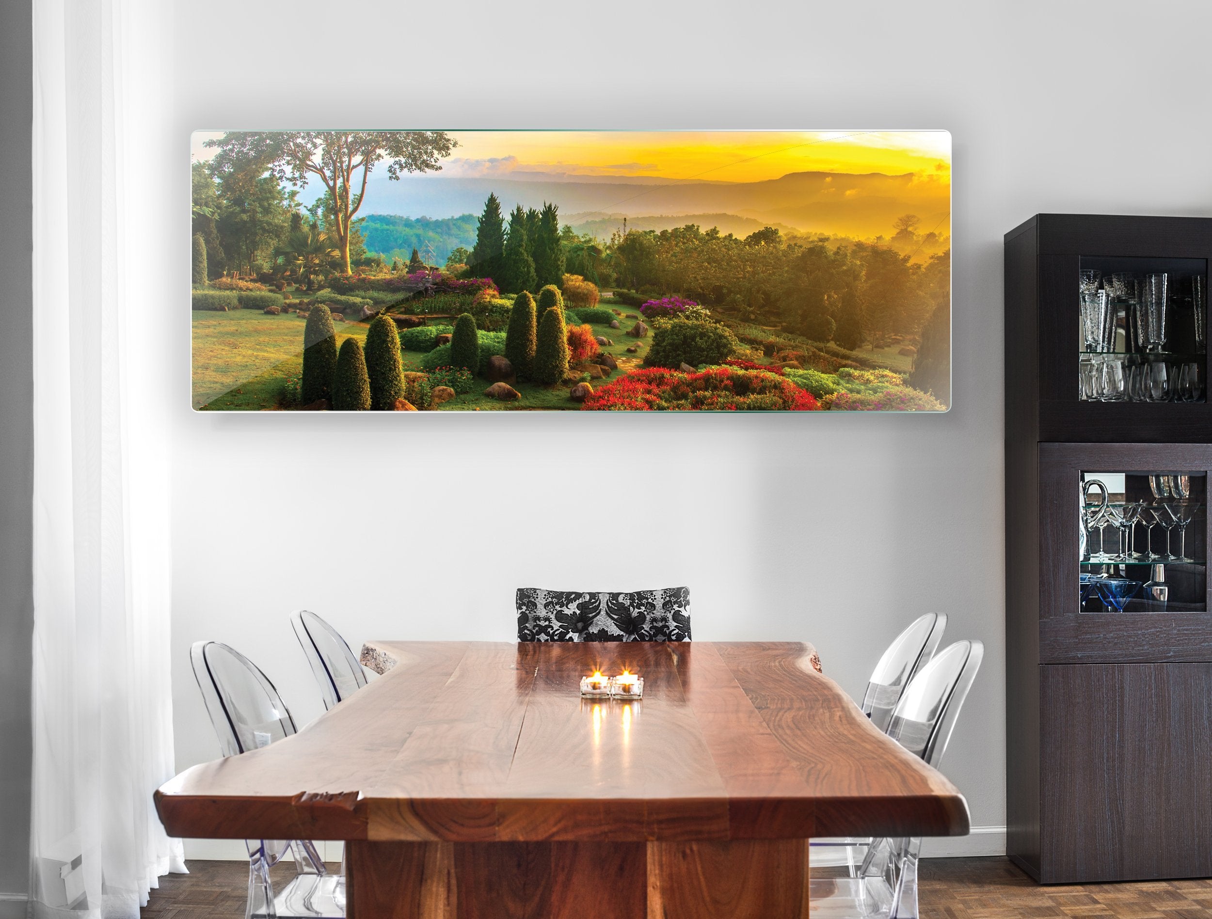 Kunst wand bilder Sonnenaufgang in einem Park - AP020 - life-decor.de