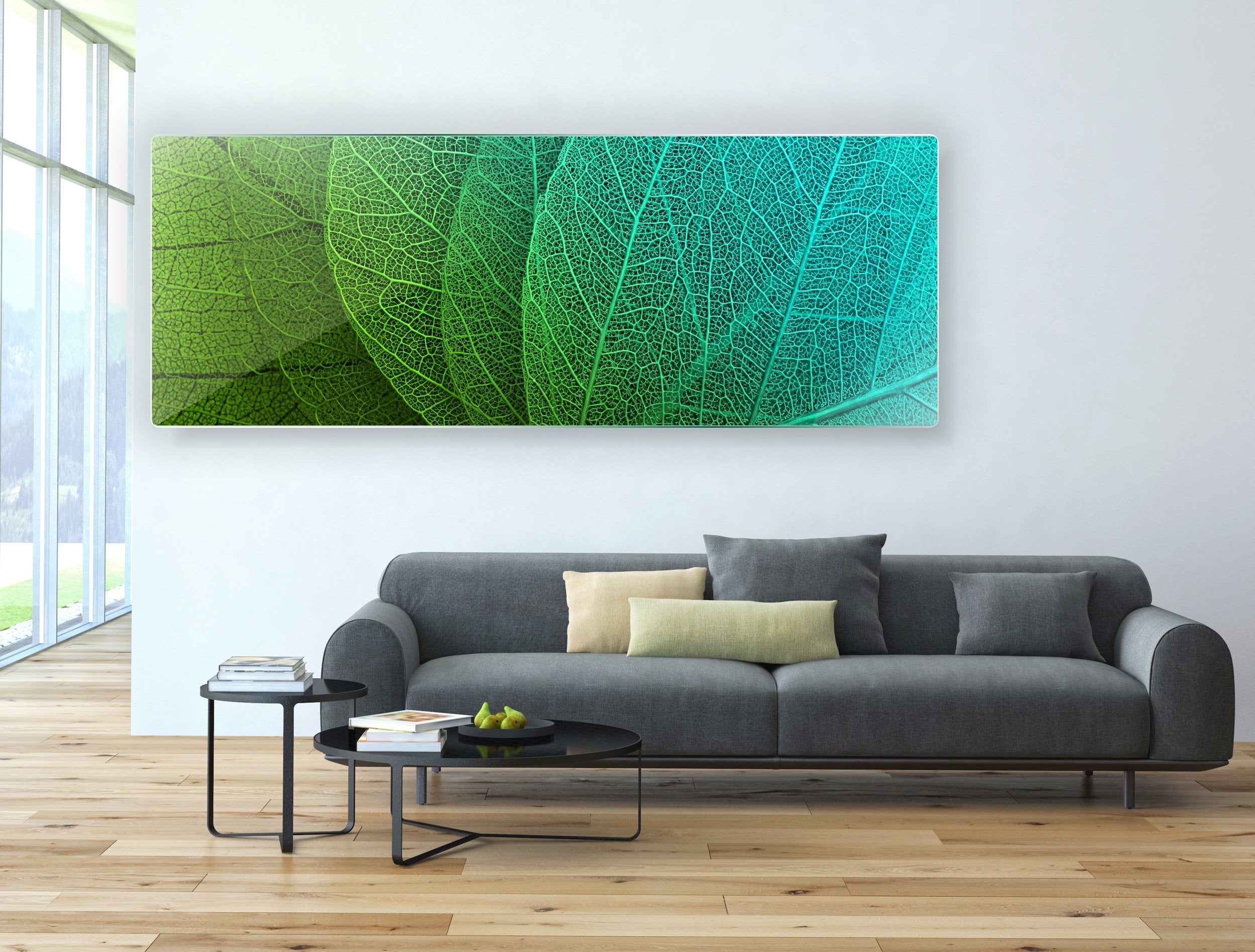 Kunst wand bilder grünes Blatt - AP001