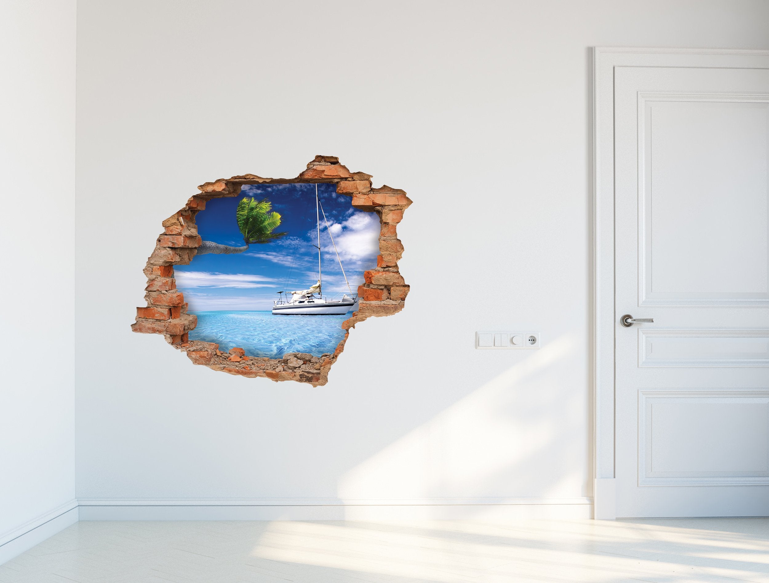 3D Kunst Wandaufkleber Palm - 3D028