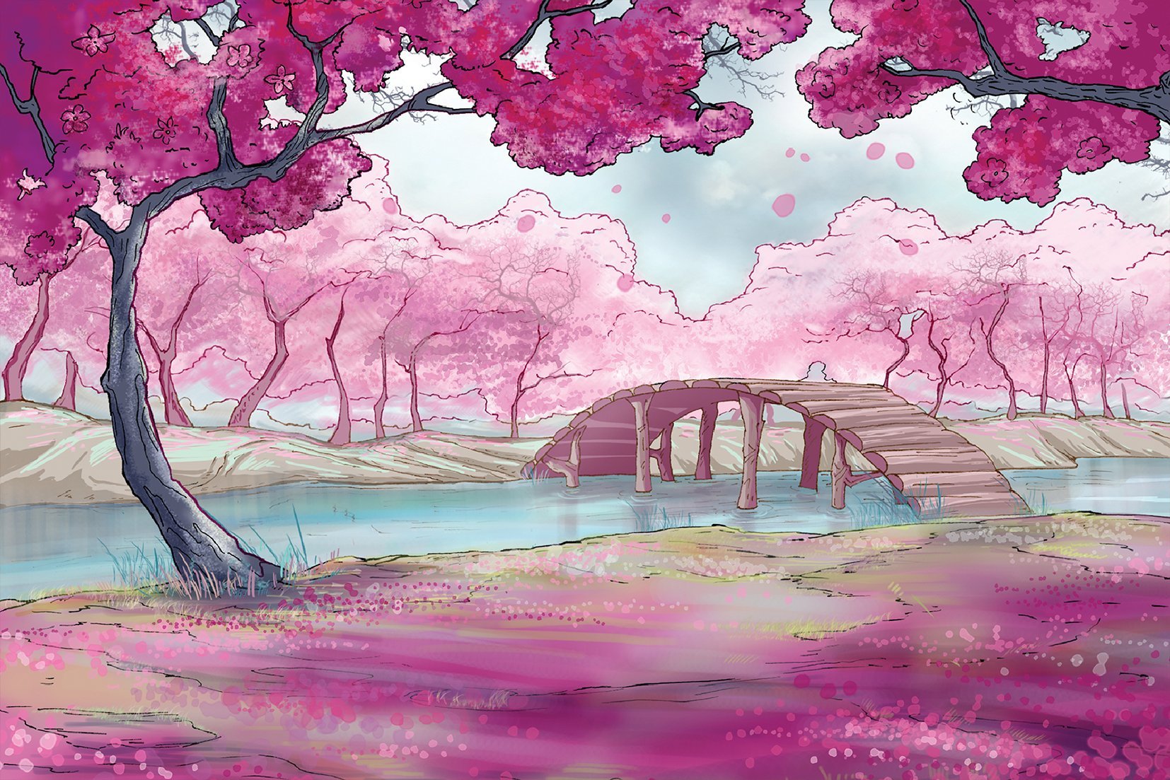 Kunst wand bilder Park - AP021 - life-decor.de