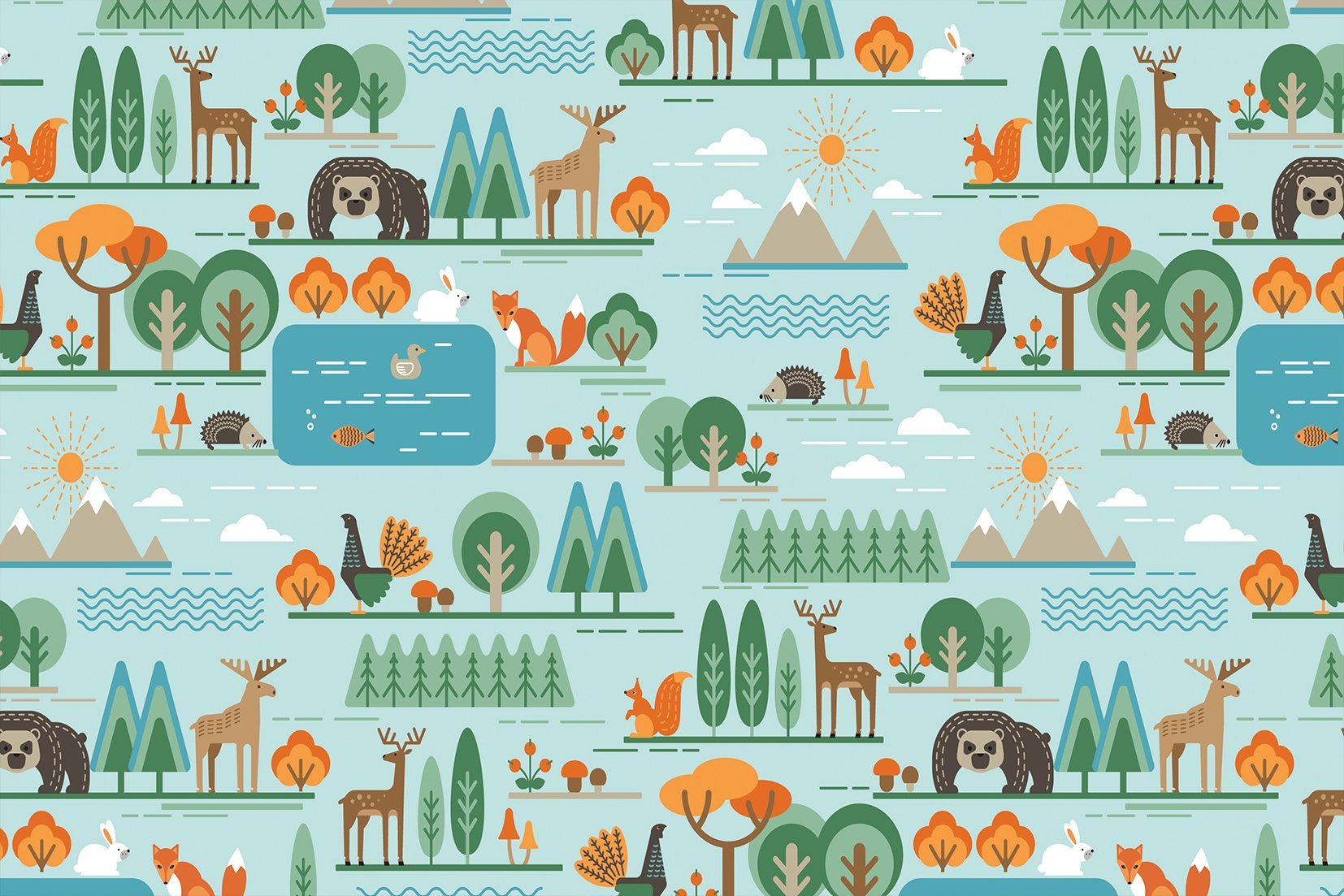 Kunst wand bilder Waldkunst - AP068 - life-decor.de