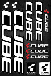Cube selbstklebender Aufkleber für ein Fahrrad - life-decor.de
