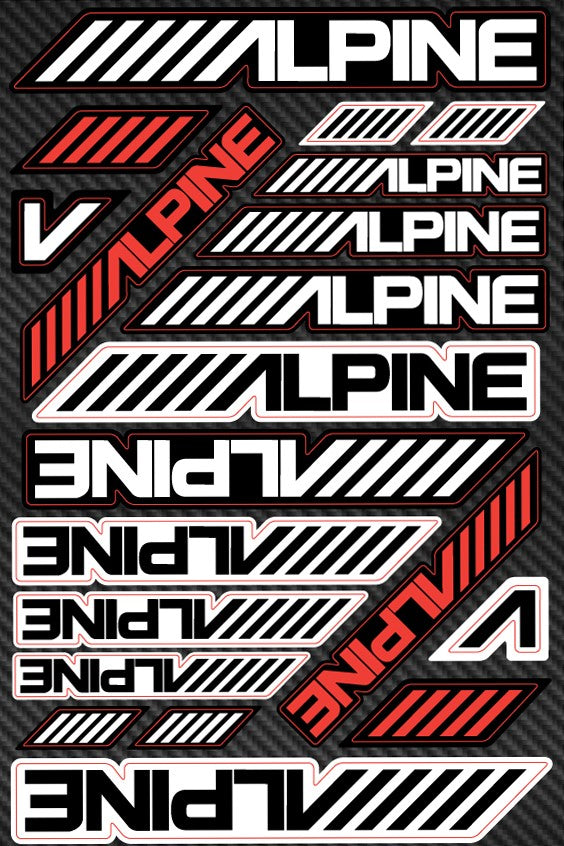 Alpine aufkleber für motoren CC127 - life-decor.de