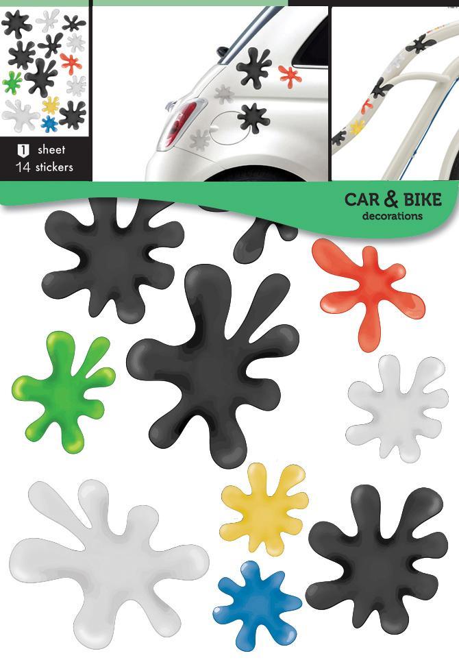 selbstklebender Aufkleber für ein Fahrrad - Flecken - life-decor.de