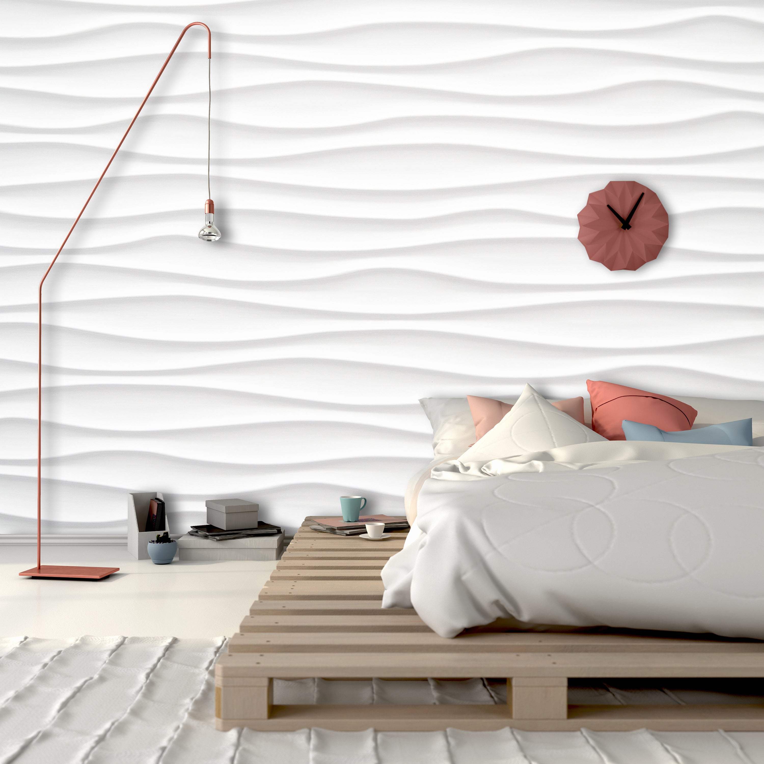 PVC Fototapete Abstract Wave – ECO Wandbild Selbstklebende Tapete – 3D Vinyl Wandsticker XXL  SW032 - life-decor.de