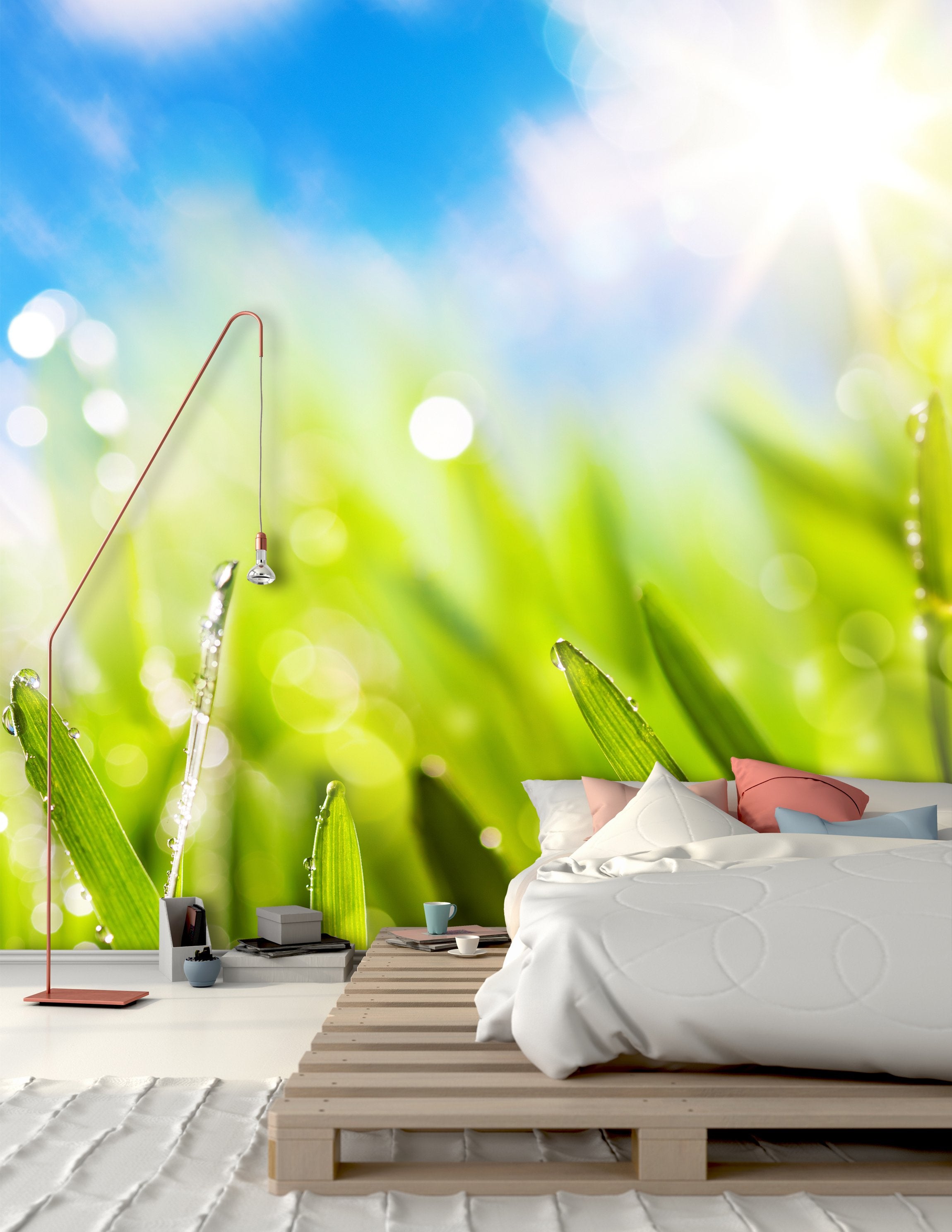 PVC Fototapete Natürliche Quelle - ECO Wandbild Selbstklebende Tapete - 3D Vinyl Wandsticker XXL  SW070